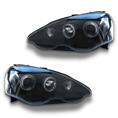 Angel Eye Projector Head Lights for Honda Integra DC5 2001-2003 - Black-Auto Lighting Garage