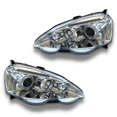 Angel Eye Projector Head Lights for Honda Integra DC5 2001-2003 - Chrome-Auto Lighting Garage