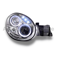 Angel Eye Projector Head Lights for Subaru Impreza / WRX / STI 2000-2002 - Chrome-Auto Lighting Garage