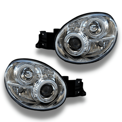 Angel Eye Projector Head Lights for Subaru Impreza / WRX / STI 2000-2002 - Chrome-Auto Lighting Garage