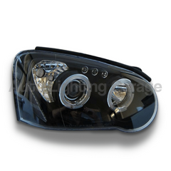 Angel Eye Projector Head Lights for Subaru Impreza / WRX / STI / RX 2003-2005 - Black-Auto Lighting Garage