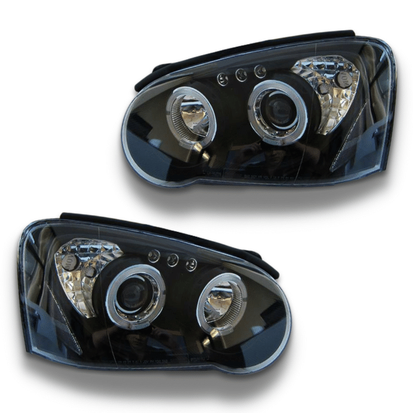 Angel Eye Projector Head Lights for Subaru Impreza / WRX / STI / RX 2003-2005 - Black-Auto Lighting Garage