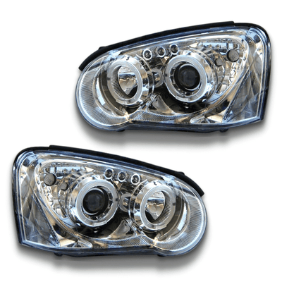 Angel Eye Projector Head Lights for Subaru Impreza / WRX / STI / RX 2003-2005 - Chrome-Auto Lighting Garage