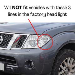 Angel Eye Projector Head Lights for D40 Nissan Navara & R51 Pathfinder 2004-2011 - Black-Auto Lighting Garage