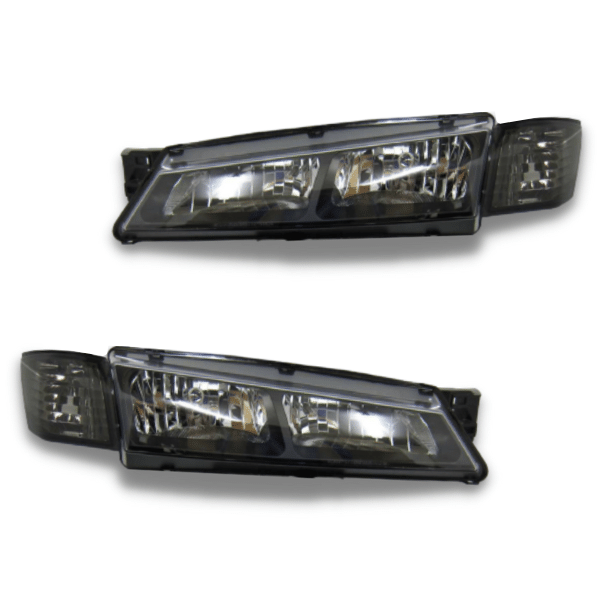 Head Lights & Indicator/Corner Lights for Nissan 200SX S14 Silvia Series 2 1996-1998 - Black-Auto Lighting Garage