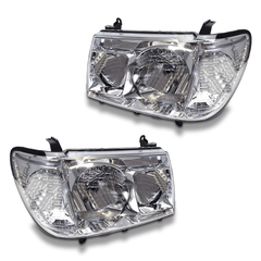 Head Lights for 100 Series Toyota Landcruiser 06/2005-07/2007-Auto Lighting Garage