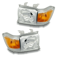 Head Lights for 70 / 76 / 78 / 79 Series Toyota Landcruiser 01/2007-Onwards-Auto Lighting Garage