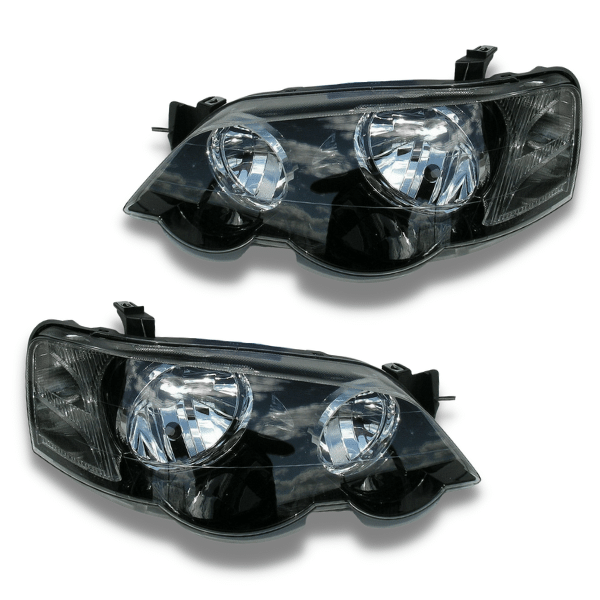 Head Lights for BA / BF XR Ford Falcon - Black-Auto Lighting Garage