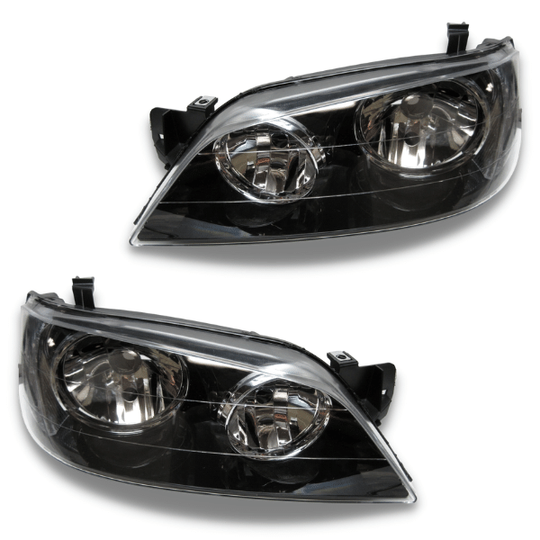 Head Lights for BA / BF XT MK1 Ford Falcon - Black-Auto Lighting Garage