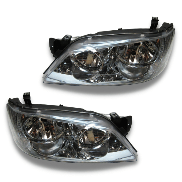 Head Lights for BA / BF XT MK1 Ford Falcon - Chrome-Auto Lighting Garage