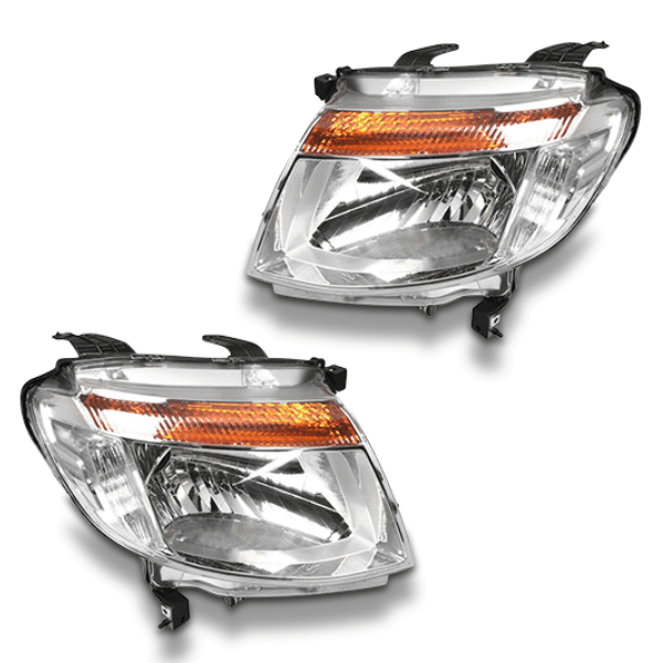 Head Lights for PX1 Ford Ranger 2011-2015 - Chrome-Auto Lighting Garage