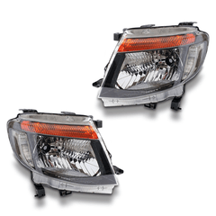 Head Lights for PX1 Ford Ranger / Wildtrak 2011-2015 - Black-Auto Lighting Garage