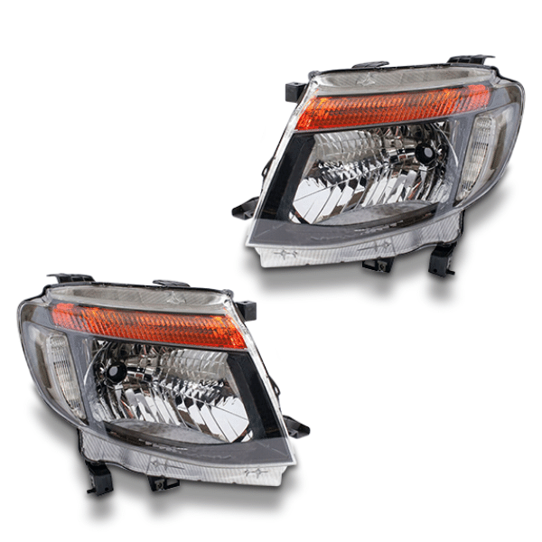 Head Lights for PX1 Ford Ranger / Wildtrak 2011-2015 - Black-Auto Lighting Garage