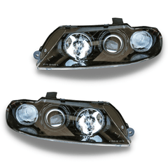 Head Lights for VX / VU Holden Commodore Calais / Berlina / Maloo - Black Altezza Style-Auto Lighting Garage