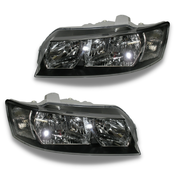Head Lights for VZ Holden Commodore - Black Altezza Style-Auto Lighting Garage