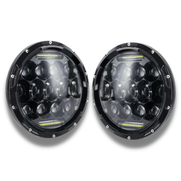 LED 150W Head Lights for Land Rover Defender 90 / 110-Auto Lighting Garage