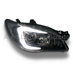 LED 3D DRL Projector Head Lights for Subaru Impreza WRX / WRX STI 2005-2007 - Black-Auto Lighting Garage