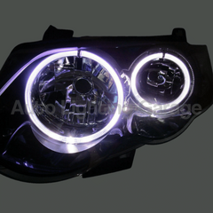 LED Angel Eye Head Lights for FG XR Ford Falcon - Black Altezza Style-Auto Lighting Garage