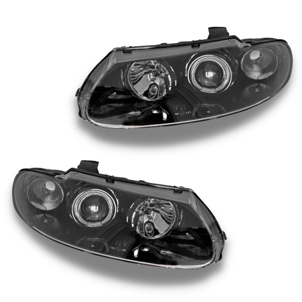LED Angel Eye Head Lights for VT Holden Commodore & VT Holden Monaro - Black-Auto Lighting Garage