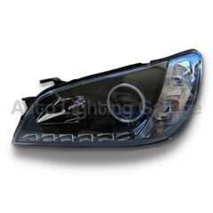 LED DRL Angel Eye CCFL Projector Head Lights for Lexus IS200 / IS300 1999-2005 - Black-Auto Lighting Garage