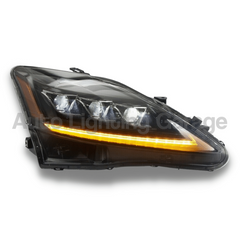 LED DRL Head Lights with Sequential Indicators & Orange Reflector for Lexus IS250 / IS350 / IS-F 2006-2012-Auto Lighting Garage