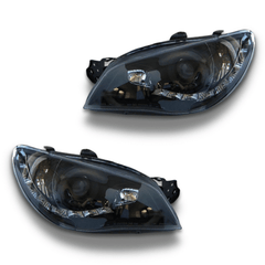 LED DRL Projector Head Lights for Subaru Impreza GD / WRX / STI / RX 2005-2007 - Black-Auto Lighting Garage