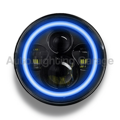 LED Head Lights with Blue DRL for Hummer H1 / H2-Auto Lighting Garage