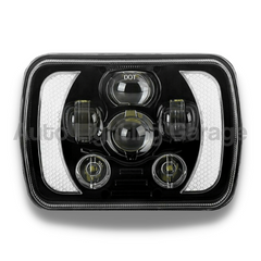 LED Head Lights with White DRL for Toyota Hilux 1983-2004-Auto Lighting Garage