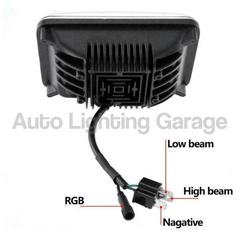 LED RGB Head Lights with Multicolour DRL for 80 Series Toyota Landcruiser-Auto Lighting Garage