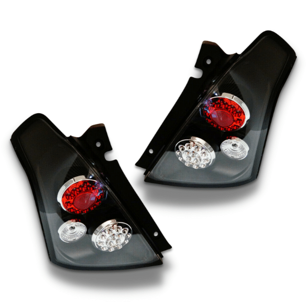 LED Tail Lights for Suzuki Swift 2004-2010 - Black Altezza Style-Auto Lighting Garage