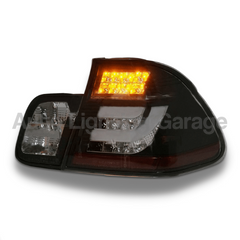 LED Tail Lights with Clear Lens for BMW E46 3 Series 4 Door Sedan 1998-2001-Auto Lighting Garage