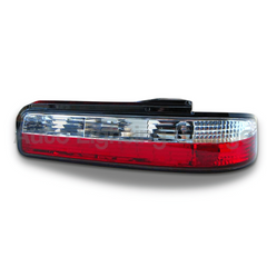 LED Tail Lights with Red/Clear Lens for Nissan Silvia S13 1989-1994-Auto Lighting Garage