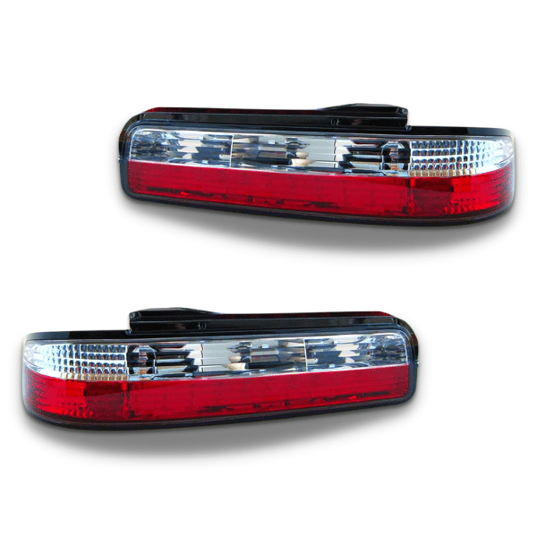 LED Tail Lights with Red/Clear Lens for Nissan Silvia S13 1989-1994-Auto Lighting Garage