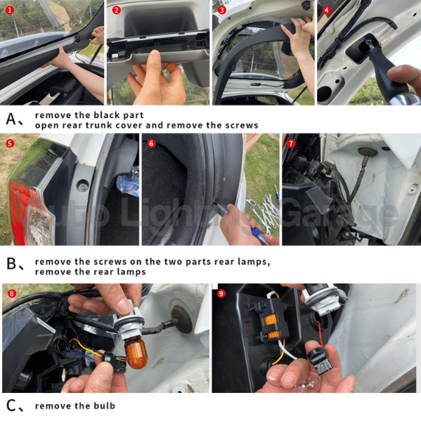 LED Tail Lights with Sequential Indicators & Clear Lens for Honda Civic FK7/FK8 Type R 2016-2021-Auto Lighting Garage