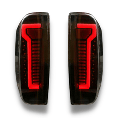 LED Tail Lights with Sequential Indicators & Smoked Black Lens for D40 Nissan Navara 2005-2016-Auto Lighting Garage