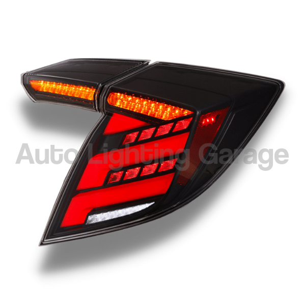 LED Tail Lights with Sequential Indicators & Smoked Black Lens for Honda Civic FK7/FK8 Type R 2016-2021-Auto Lighting Garage