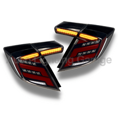 LED Tail Lights with Sequential Indicators & Smoked Black Lens for Honda Civic FK7/FK8 Type R 2016-2021-Auto Lighting Garage