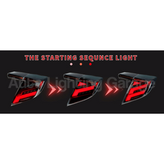 LED Tail Lights with Sequential Indicators & Smoked Black Lens for Honda Civic FK7/FK8 Type R 2016-2021-Auto Lighting Garage