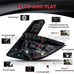 LED Tail Lights with Sequential Indicators & Smoked Black Lens for Honda Civic FK7/FK8 Type R 2016-2021-Auto Lighting Garage