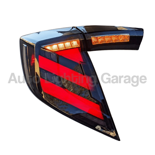 LED Tail Lights with Sequential Indicators & Smoked Black Lens for Honda Civic FK7/FK8 Type R 2016-2021 - Mugen Style-Auto Lighting Garage