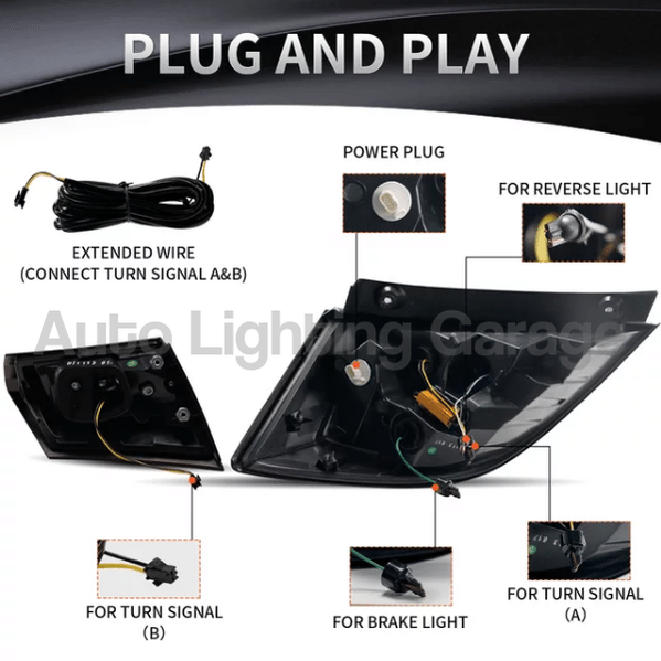 LED Tail Lights with Sequential Indicators & Smoked Black Lens for Honda Civic FK7/FK8 Type R 2016-2021 - Mugen Style-Auto Lighting Garage