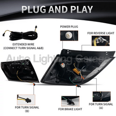LED Tail Lights with Sequential Indicators & Smoked Black Lens for Honda Civic FK7/FK8 Type R 2016-2021 - Mugen Style-Auto Lighting Garage