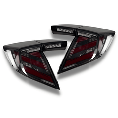 LED Tail Lights with Sequential Indicators & Smoked Black Lens for Honda Civic FK7/FK8 Type R 2016-2021 - Mugen Style-Auto Lighting Garage