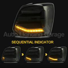 LED Tail Lights with Sequential Indicators & Smoked Black Lens for Volkswagen Polo MK5 Hatch 2011-2017-Auto Lighting Garage