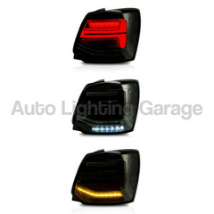 LED Tail Lights with Sequential Indicators & Smoked Black Lens for Volkswagen Polo MK5 Hatch 2011-2017-Auto Lighting Garage