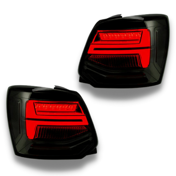 LED Tail Lights with Sequential Indicators & Smoked Black Lens for Volkswagen Polo MK5 Hatch 2011-2017-Auto Lighting Garage