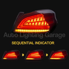 LED Tail Lights with Sequential Indicators for Subaru WRX / WRX STI 2013-2020-Auto Lighting Garage