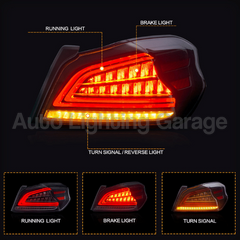 LED Tail Lights with Sequential Indicators for Subaru WRX / WRX STI 2013-2020-Auto Lighting Garage