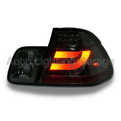 LED Tail Lights with Smoked Black Lens for BMW E46 3 Series 4 Door Sedan 1998-2001-Auto Lighting Garage