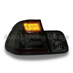 LED Tail Lights with Smoked Black Lens for BMW E46 3 Series 4 Door Sedan 1998-2001-Auto Lighting Garage